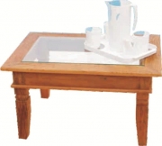 Mesa de centro tampa de vidro